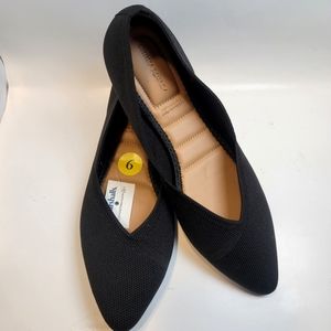 Cynthia Rowley Black Fabric Flats Women's 9 Ballet Core